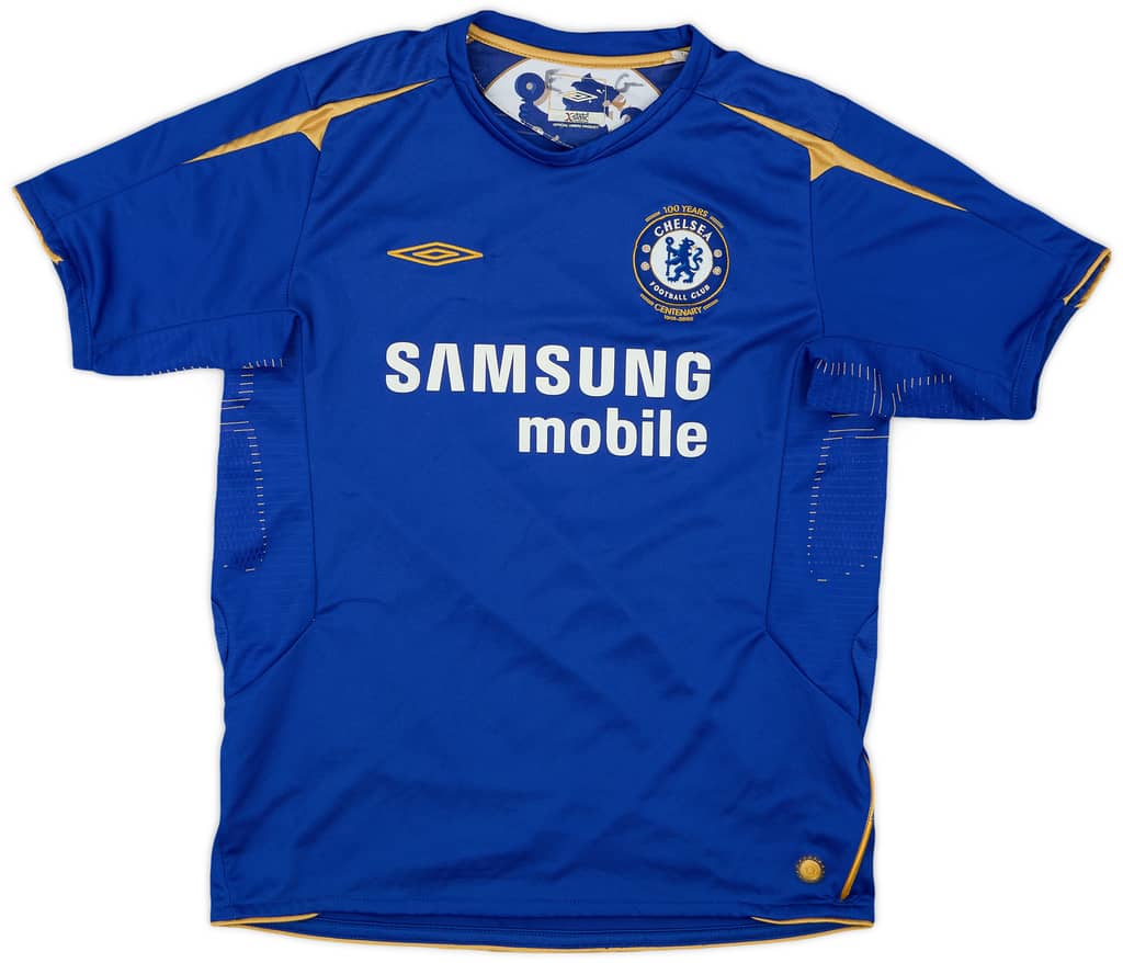 2005-06 Chelsea Centenary Home Shirt - 6/10 - (L.Boys)