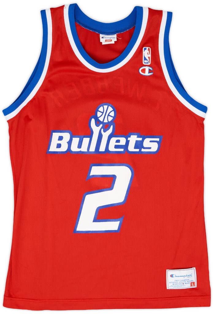 1994-95 Washington Bullets C.Webber #2 Champion Away Jersey - 9/10 - (L)