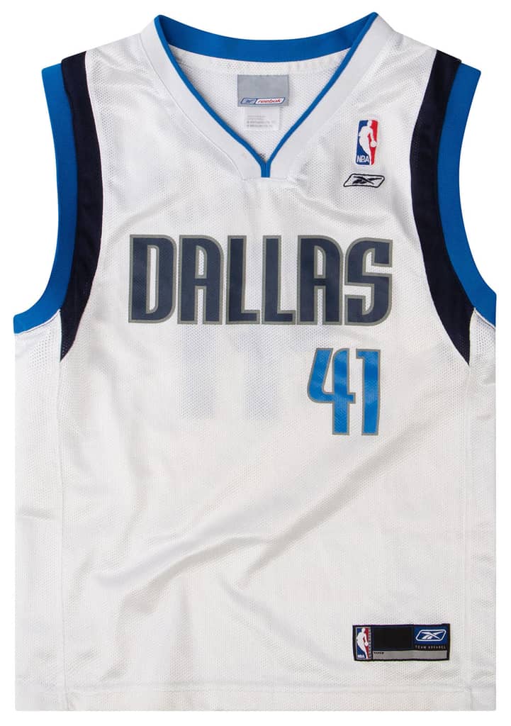 2002-06 Dallas Mavericks Nowitzki #41 Reebok Jersey (Home) Y