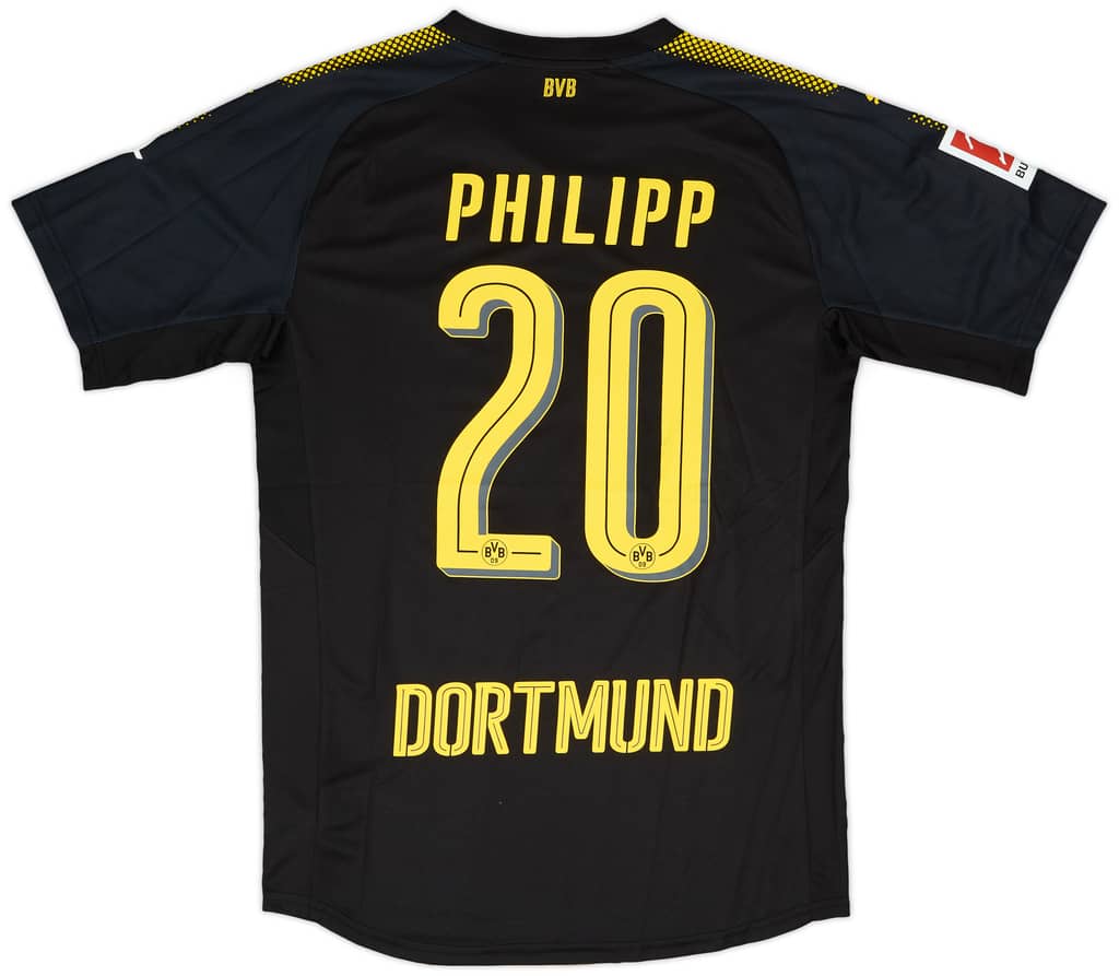 2017-18 Borussia Dortmund Authentic Away Shirt Philipp #20 - 10/10 - (M)