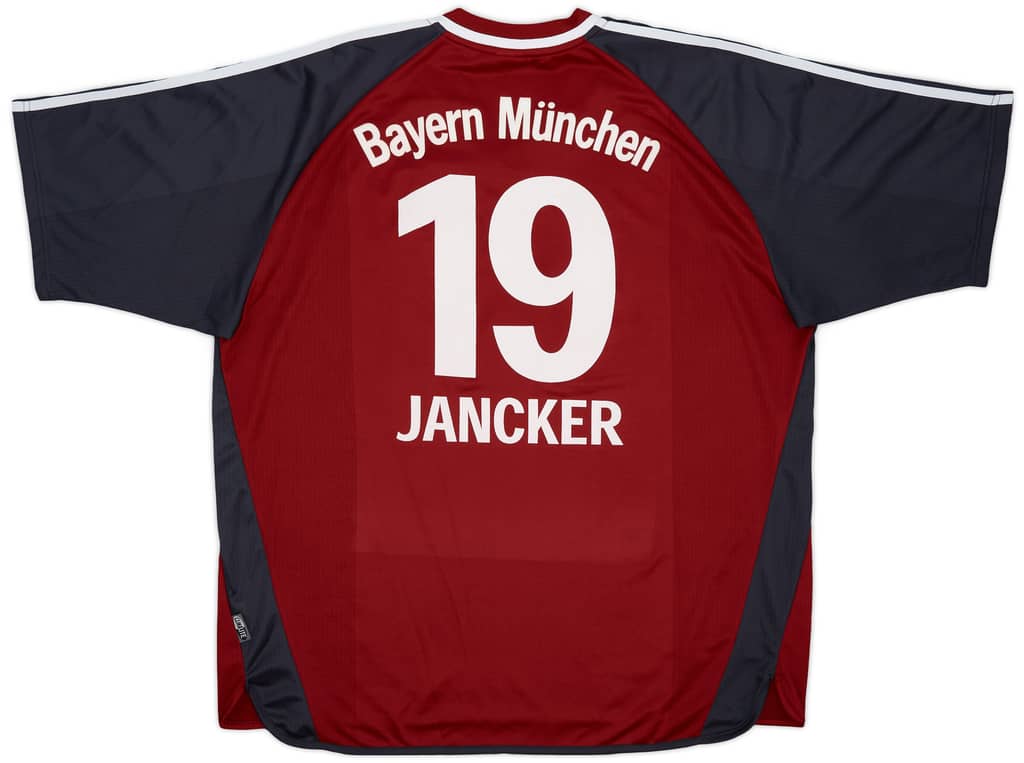 2001-02 Bayern Munich Home Shirt Jancker #19 - 9/10 - (XXL)