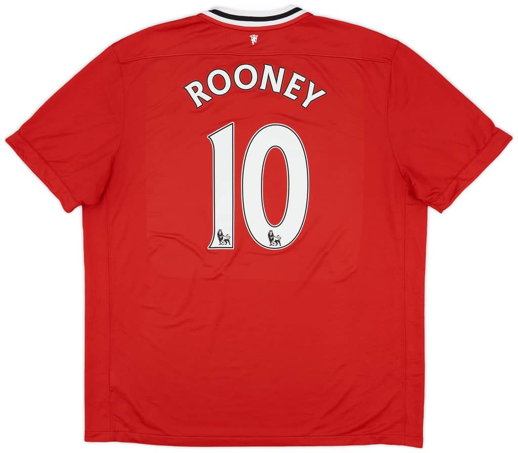 2011-12 Manchester United Home Shirt Rooney #10 - 5/10 - (XXL)