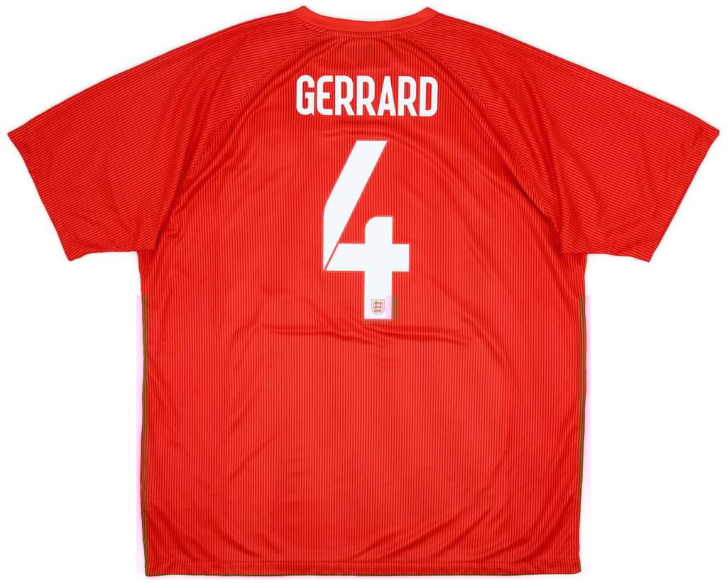 2014-15 England Away Shirt Gerrard #4 - 9/10 - (XXL)