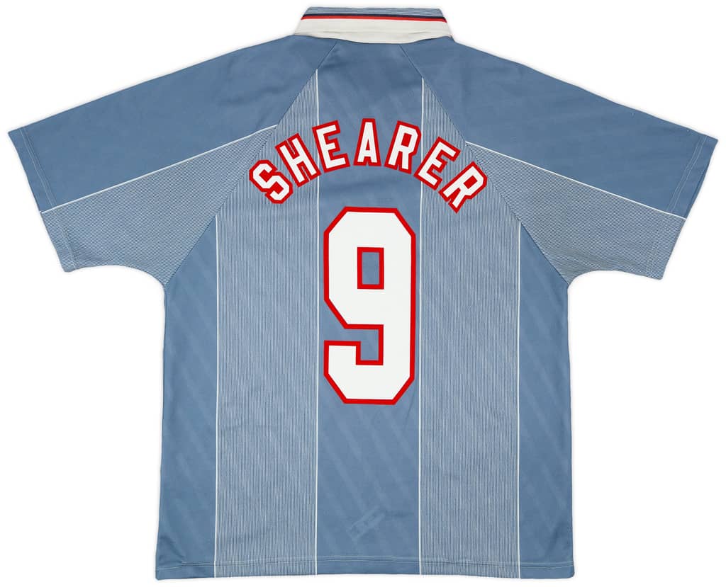 1996-97 England Away Shirt Shearer #9 - 8/10 - (L)