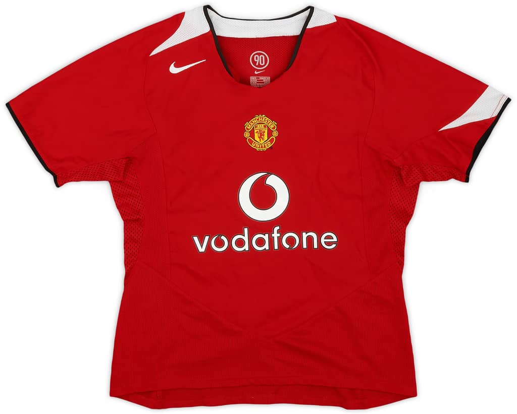 2004-06 Manchester United Home Shirt - 9/10 - (Women's S)