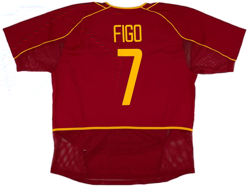 2002-04 Portugal Player Issue Home Shirt Figo #7 - 9/10 - (XXL)