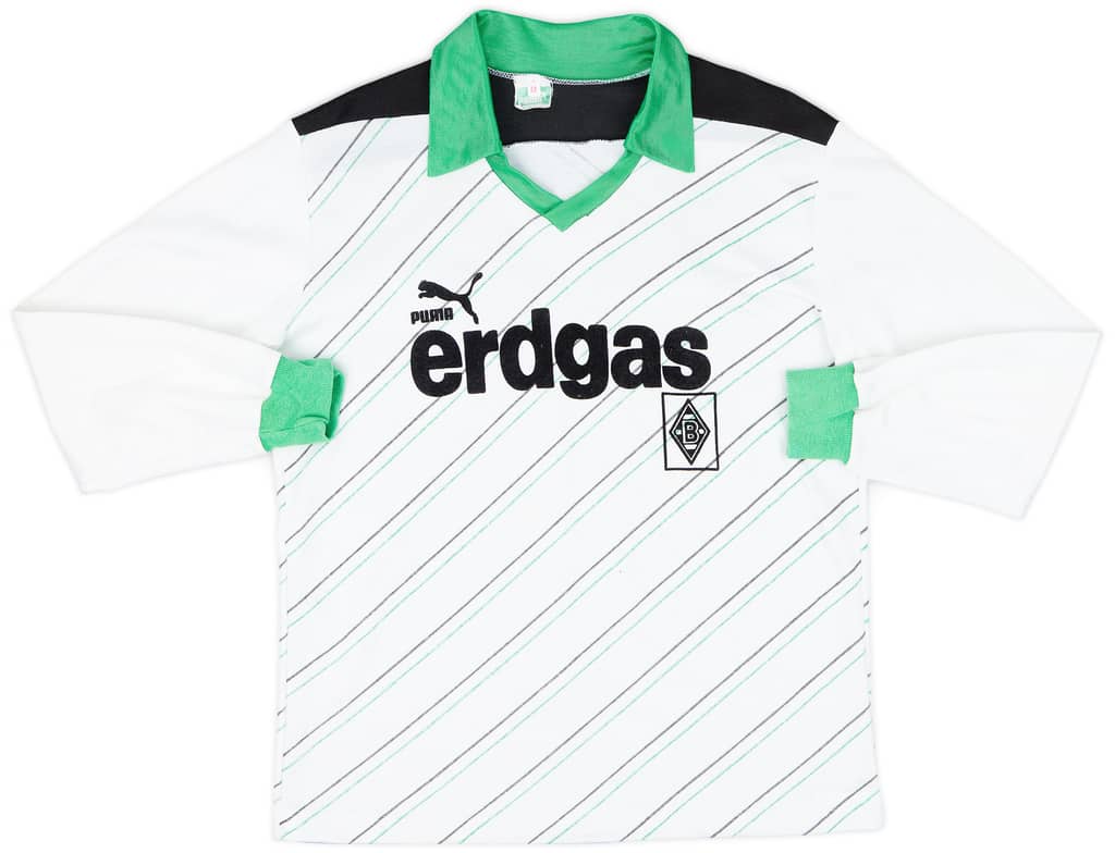 1985-87 Borussia Monchengladbach Home L/S Shirt - 8/10 - (M)