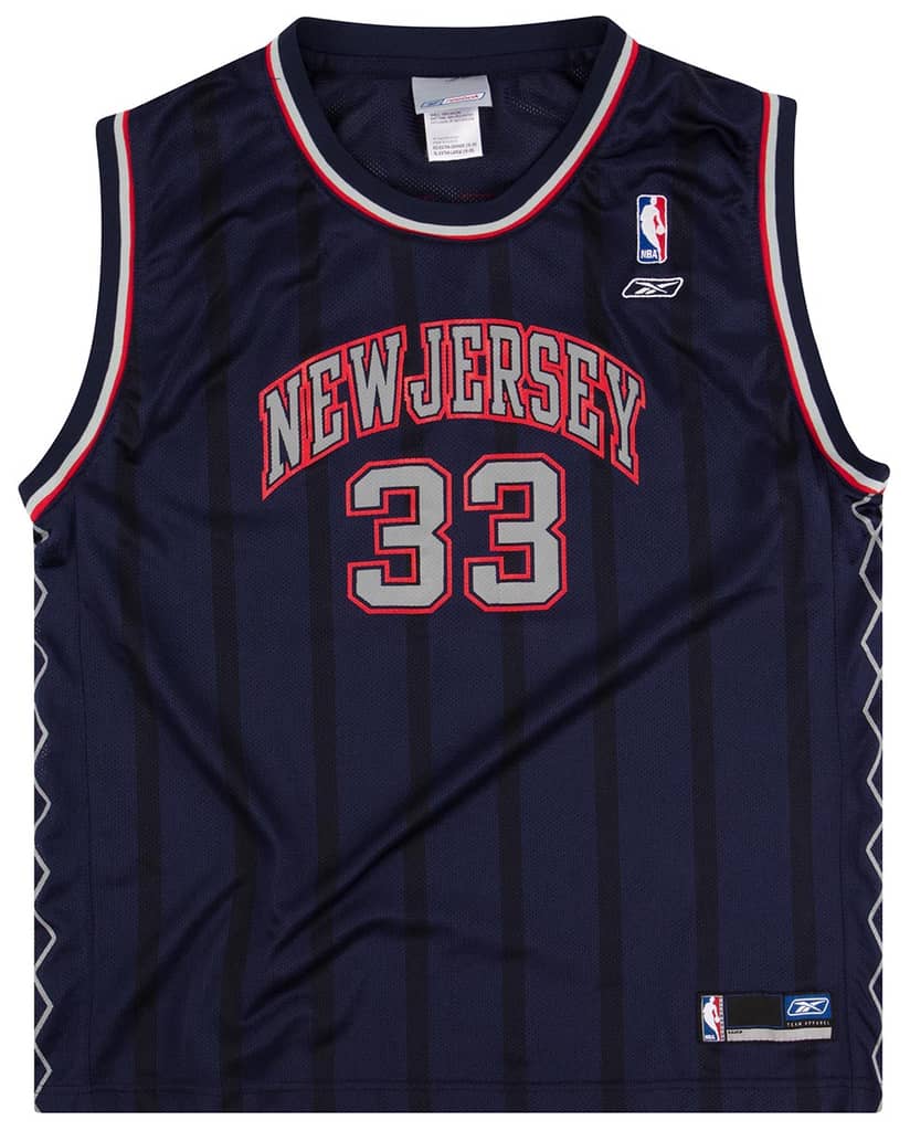 2003-04 New Jersey Nets Mourning #33 Reebok Jersey (Away) Y