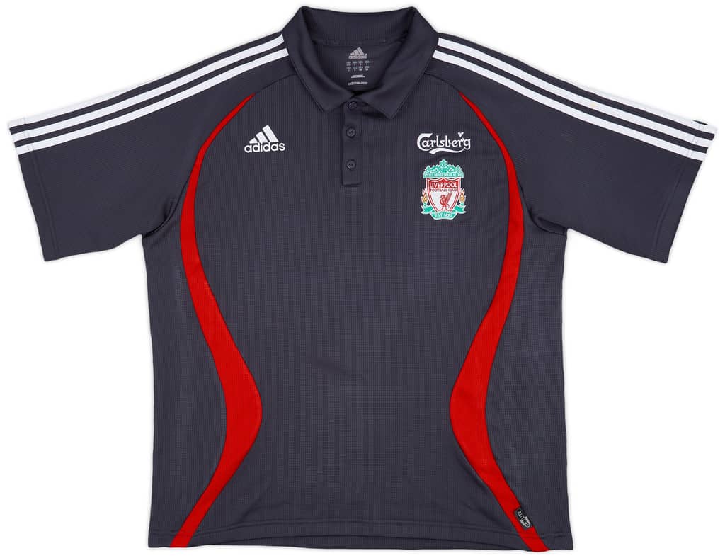 2006-07 Liverpool adidas Polo Shirt - 7/10 - (L)