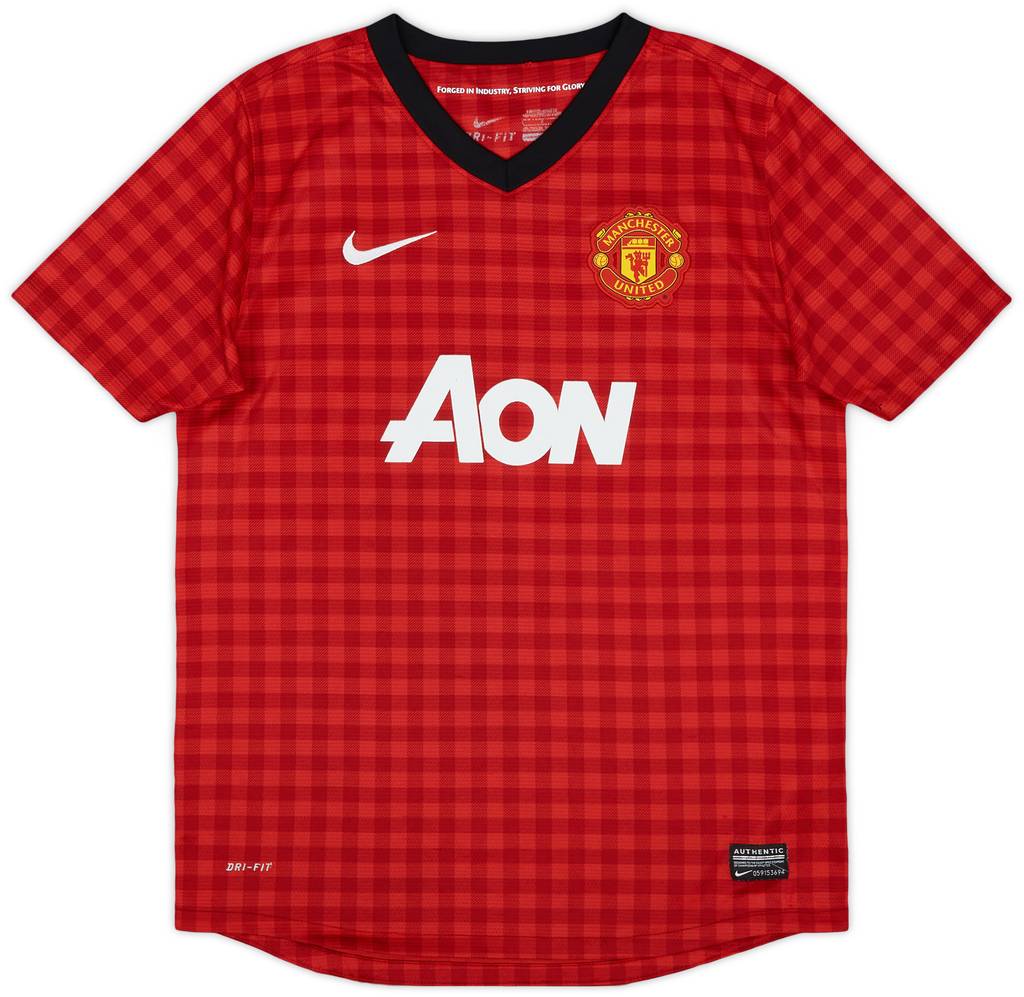 2012-13 Manchester United Home Shirt - 8/10 - (L.Boys)