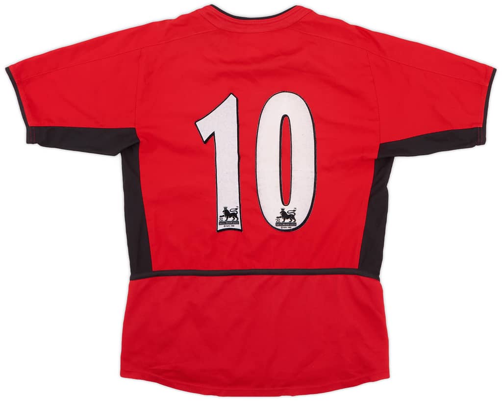 2002-04 Manchester United Home Shirt #10 - 5/10 - (M.Boys)