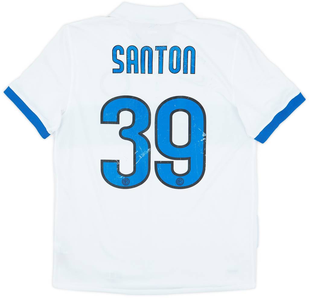 2009-10 Inter Milan Away Shirt Santon #39 - 5/10 - (L)