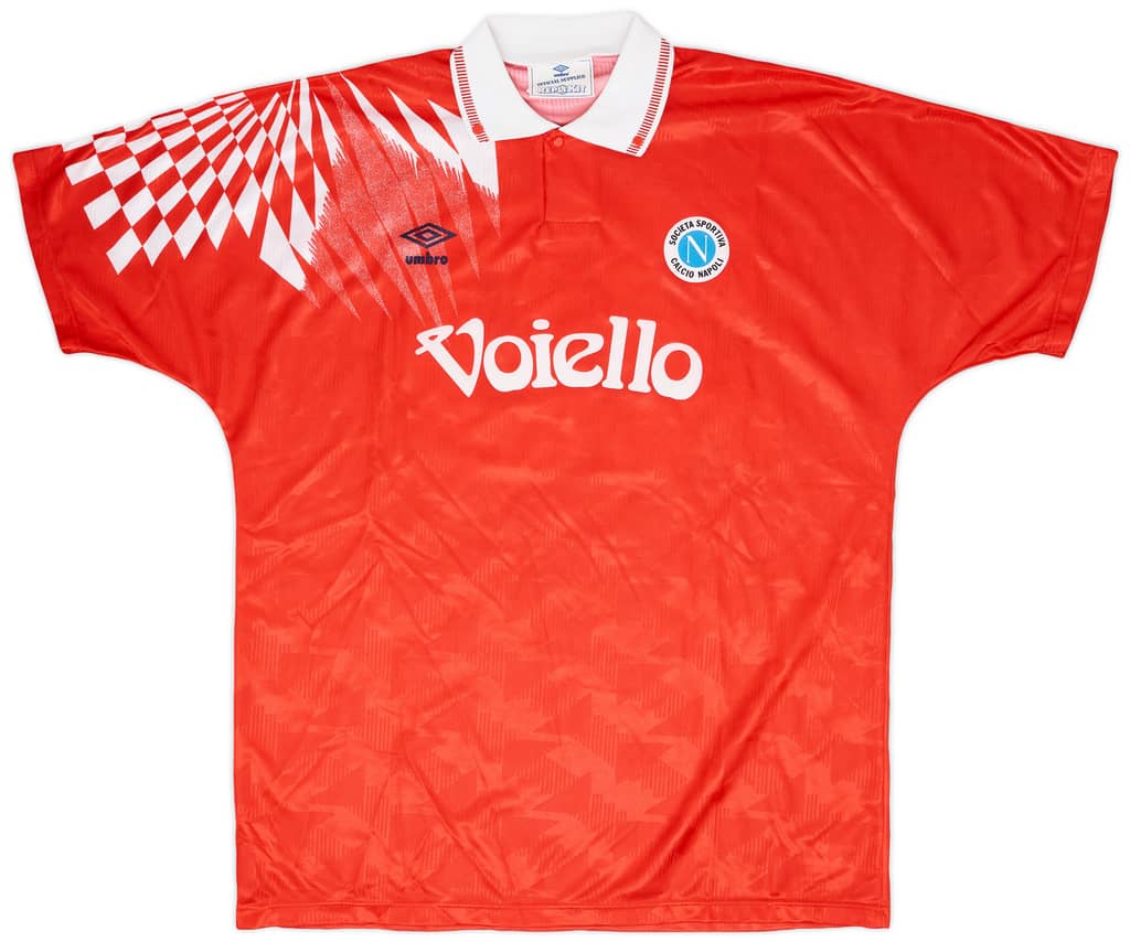 1991-93 Napoli Match Issue Third Shirt #20