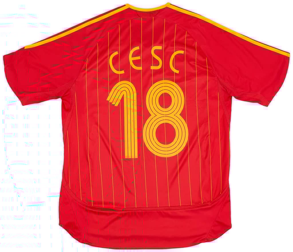 2006-08 Spain Home Shirt Cesc #18