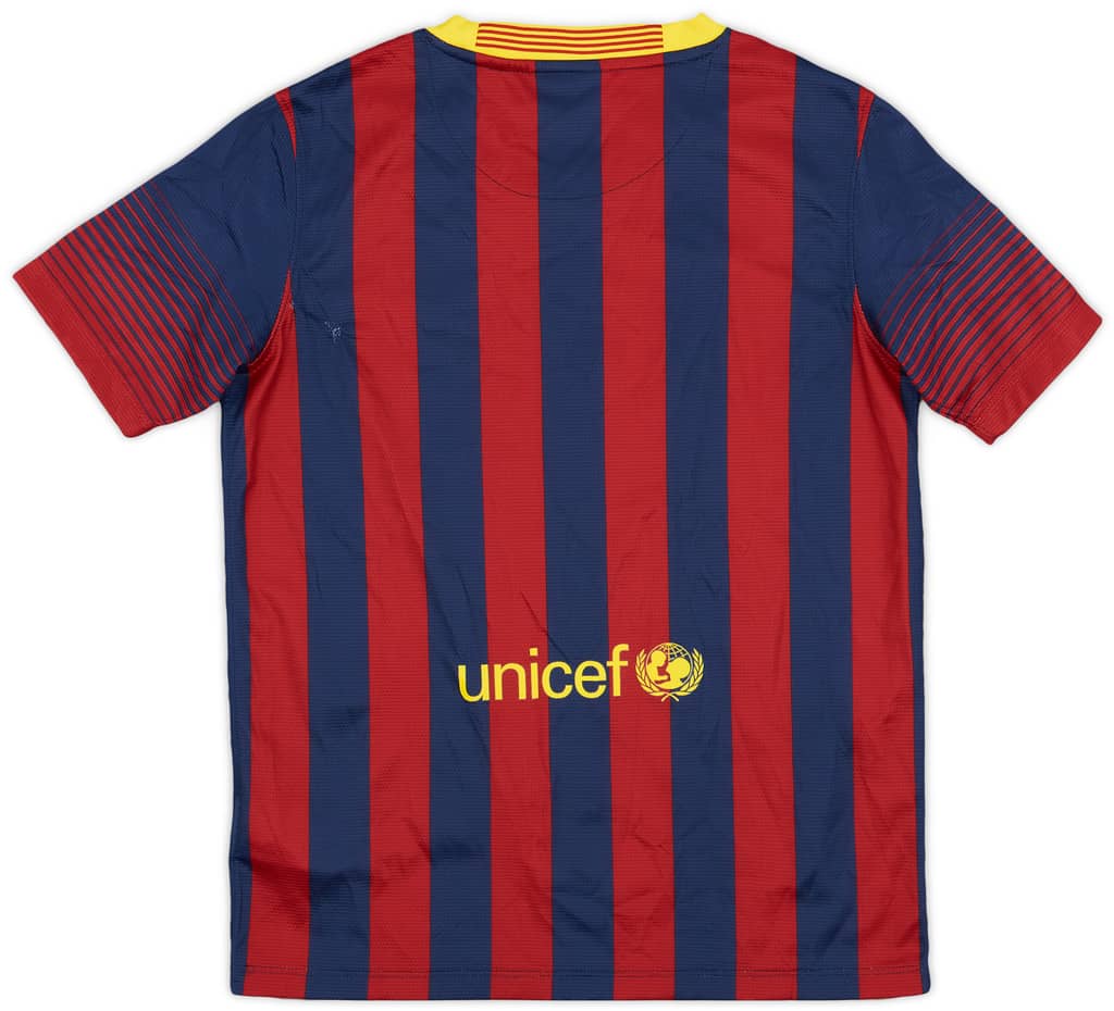2013-14 Barcelona Home Shirt - 6/10 - (L.Boys)