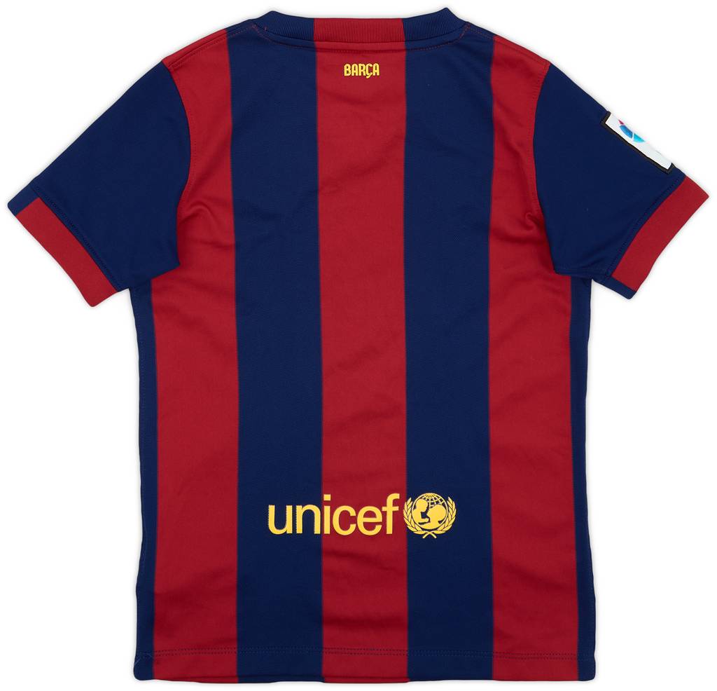 2014-15 Barcelona Home Shirt - 9/10 - (S.Boys)