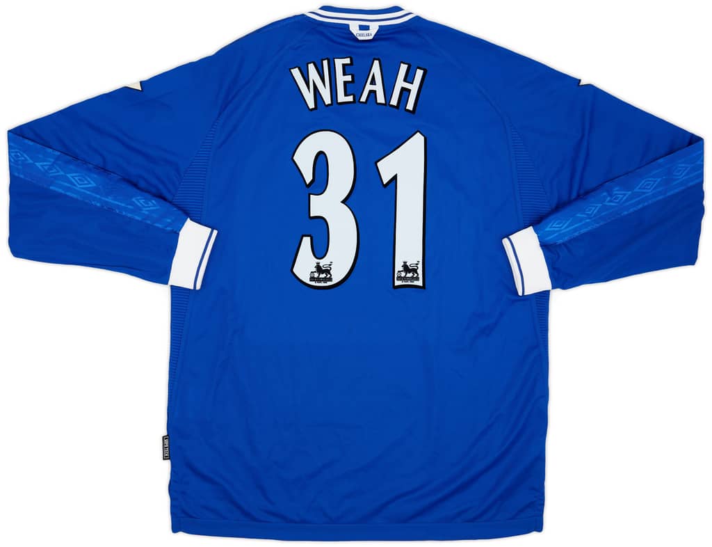 2000 Chelsea Match Issue Home L/S Shirt Weah #31