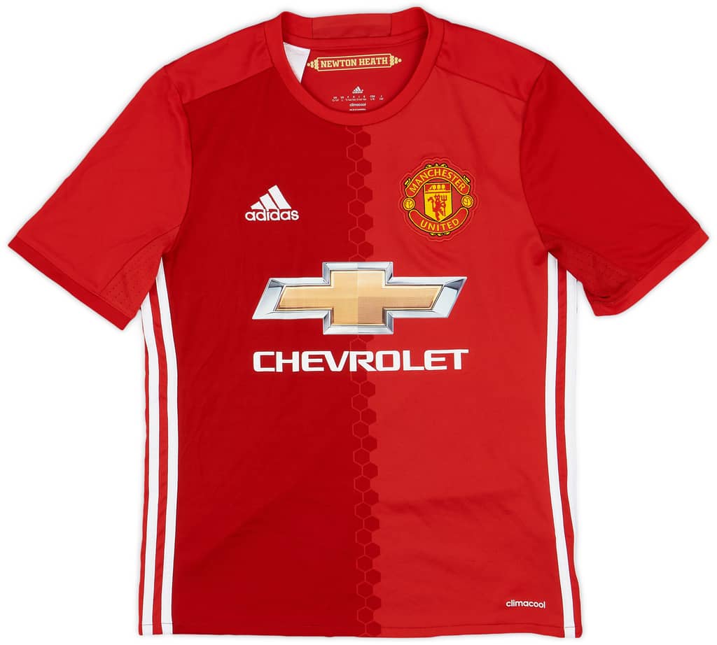 2016-17 Manchester United Home Shirt - 8/10 - (L.Boys)