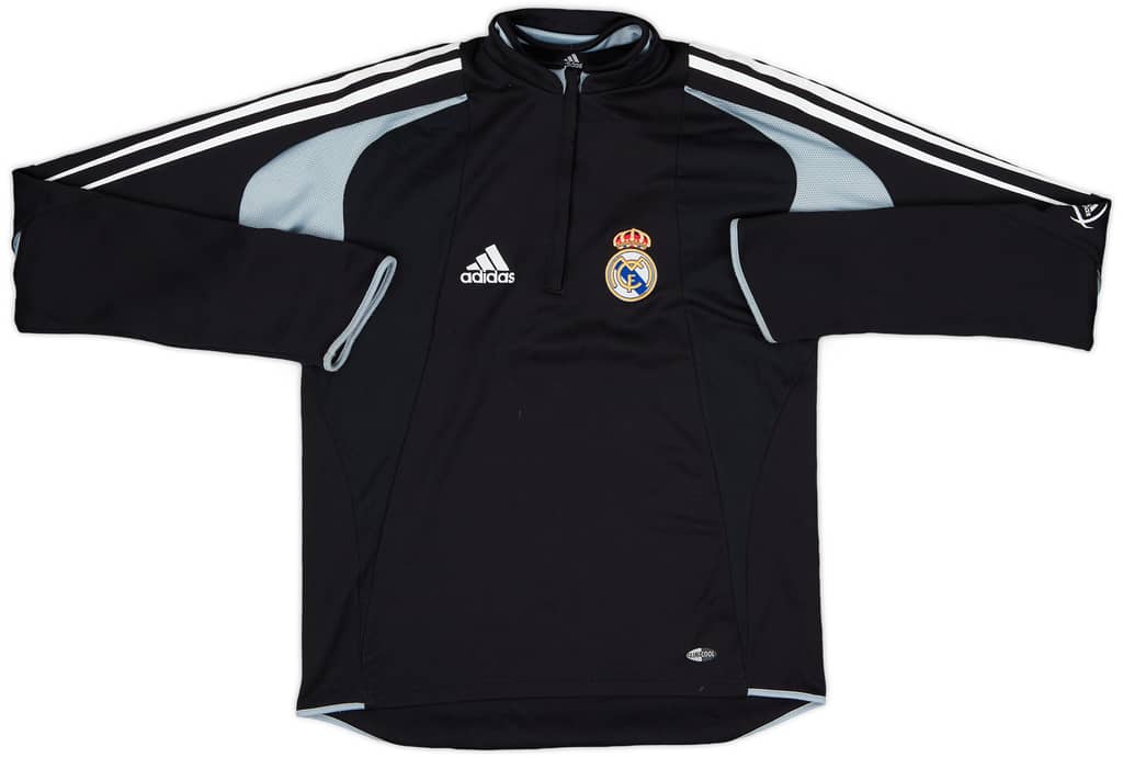 2004-05 Real Madrid adidas 1/4 Zip Drill Top - 8/10 - (S)