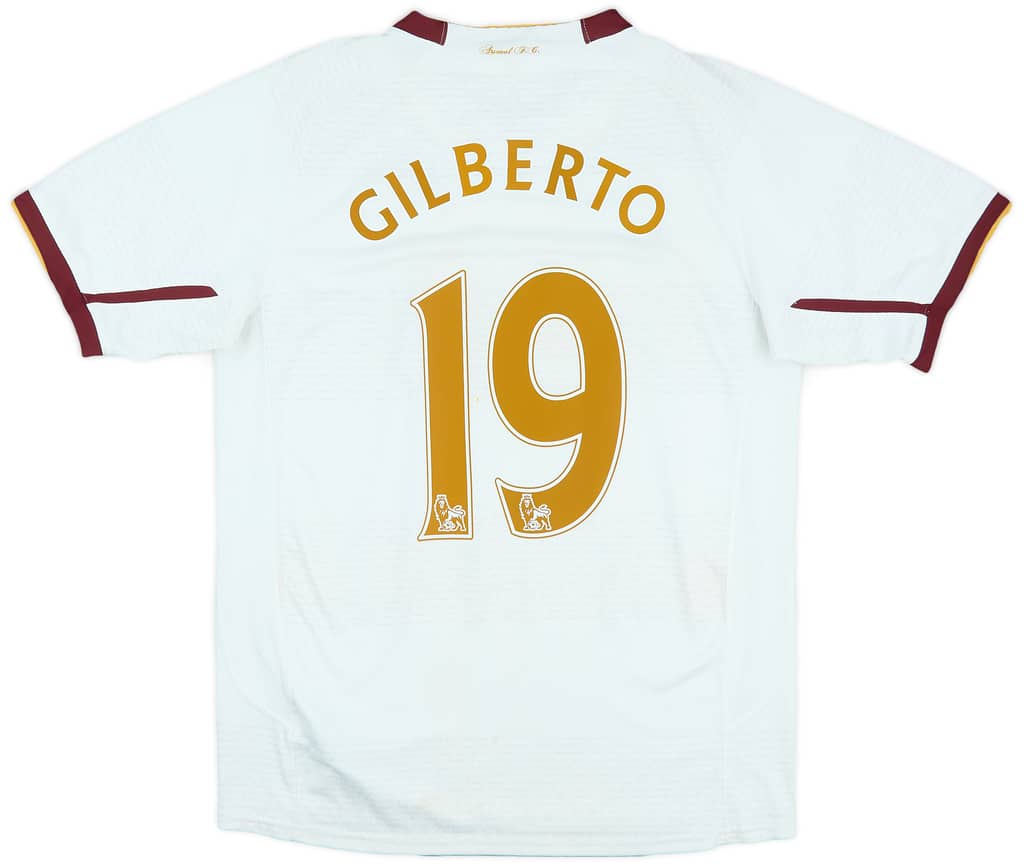 2007-08 Arsenal Away Shirt Gilberto #19 - 6/10 - (S)