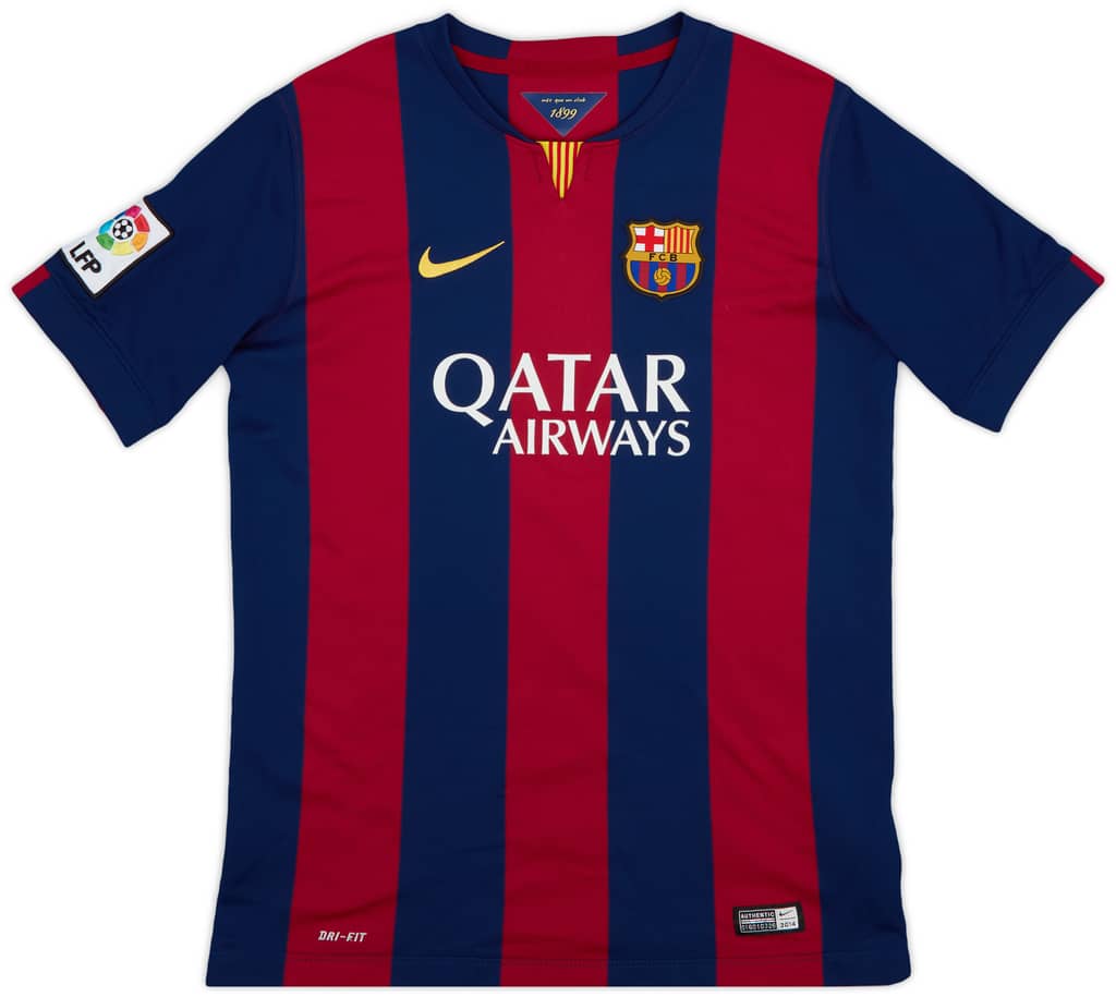2014-15 Barcelona Home Shirt - 9/10 - (XL.Boys)