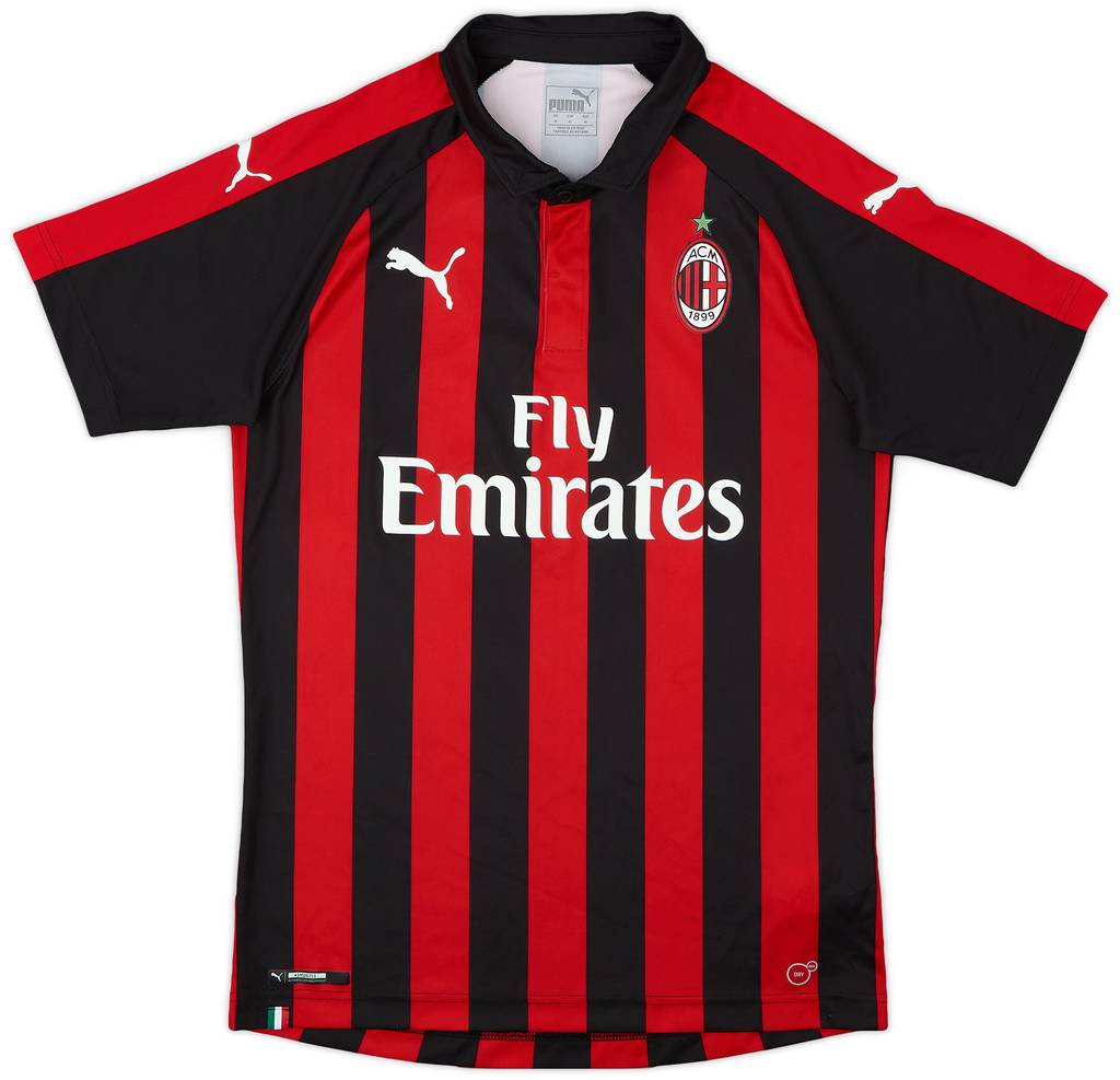2018-19 AC Milan Home Shirt - 8/10 - (M)