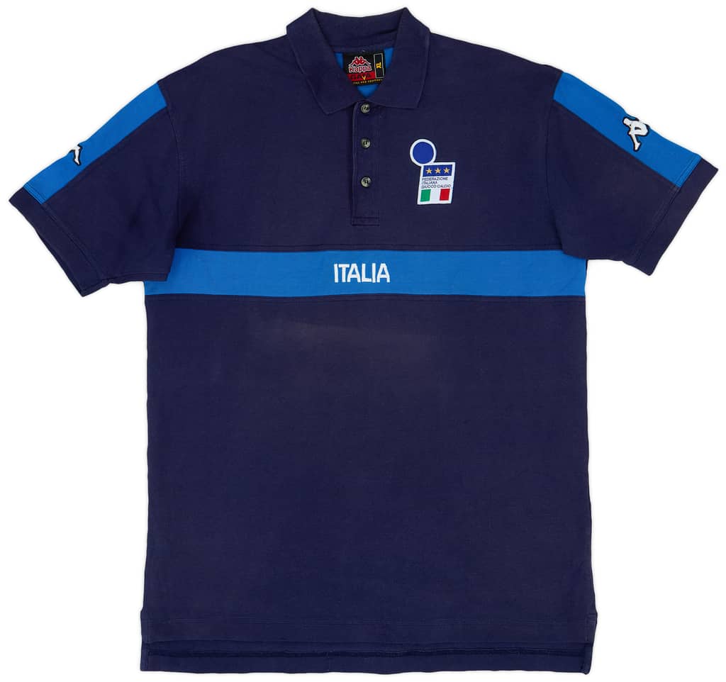1999-00 Italy Kappa Polo Shirt - 5/10 - (XL)