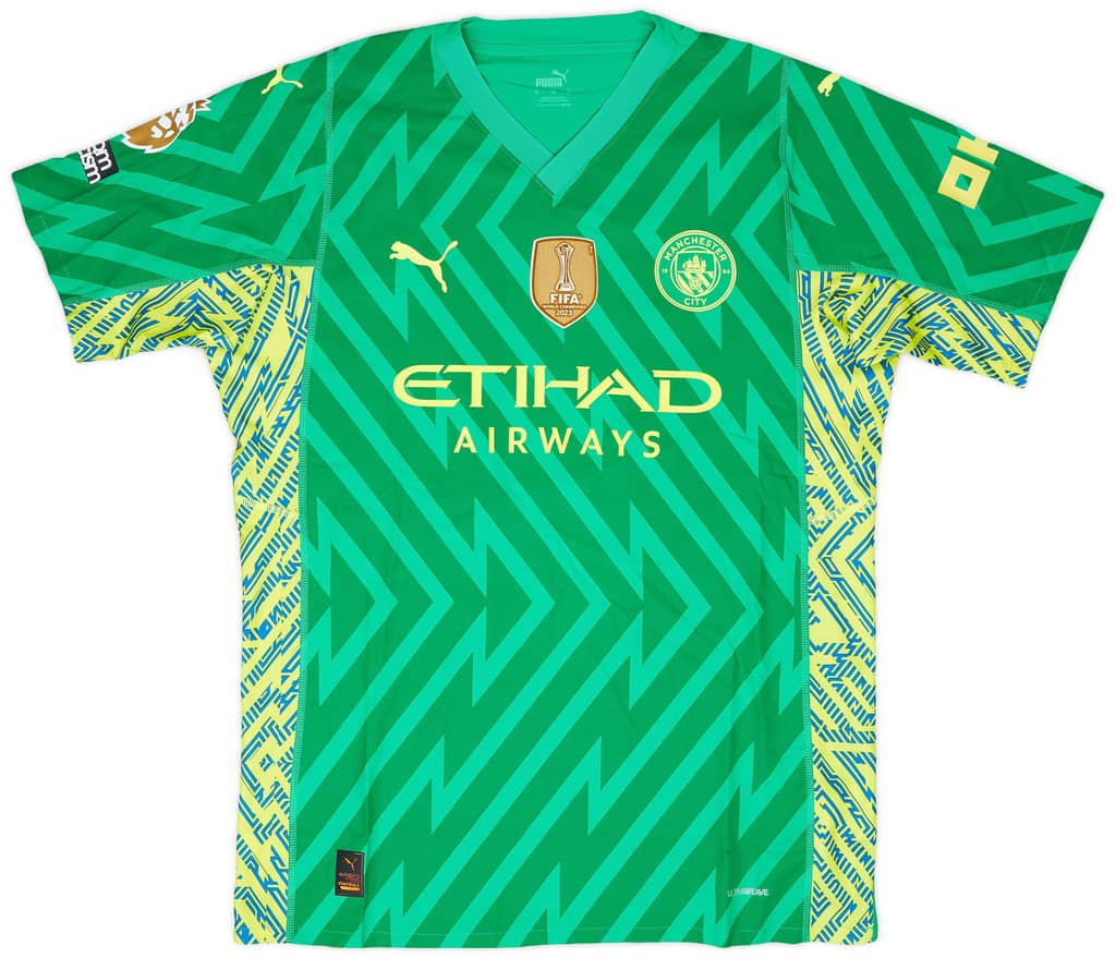 2023-24 Manchester City Match Issue GK Shirt Ederson M. #31
