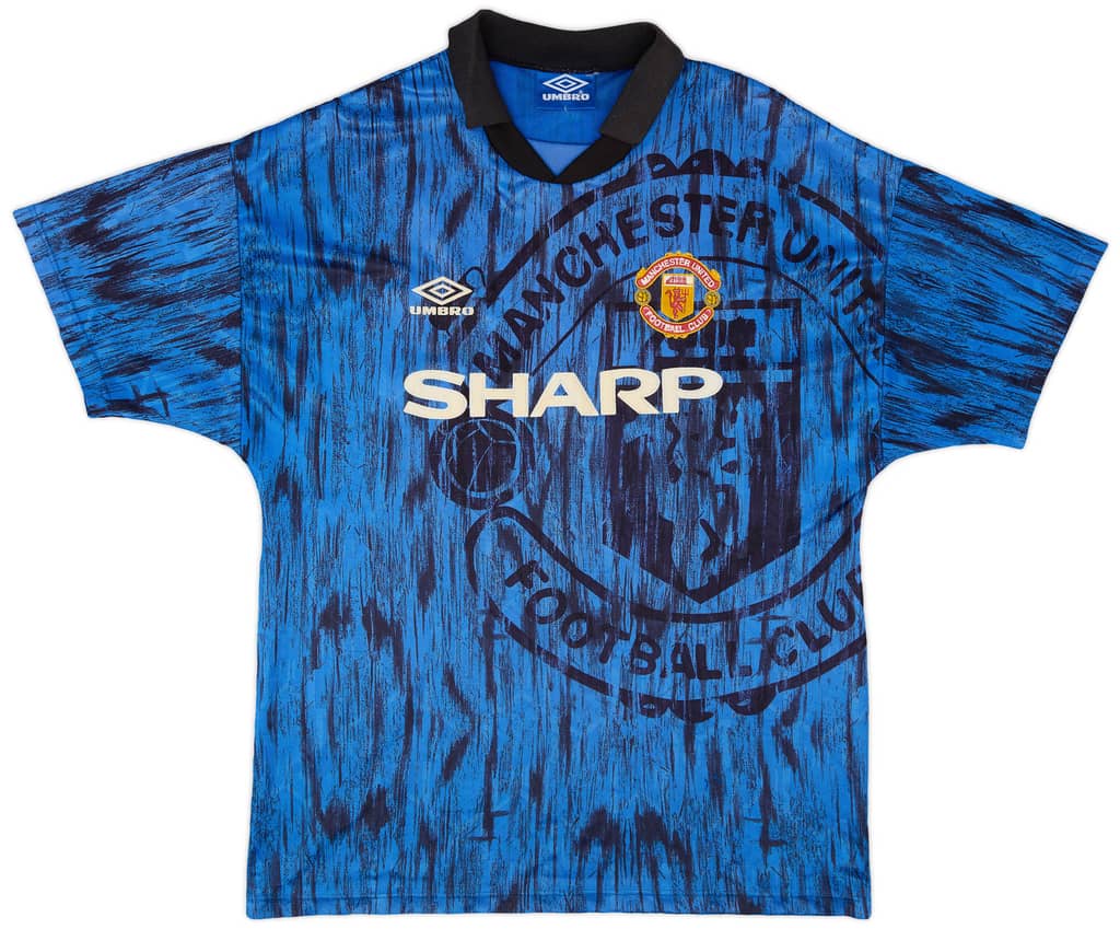 1992-93 Manchester United Away Shirt - 7/10 - (L)