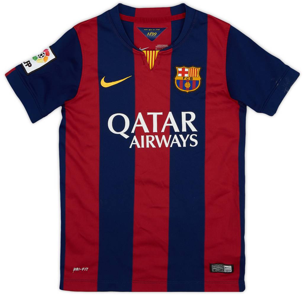 2014-15 Barcelona Home Shirt - 7/10 - (S.Boys)