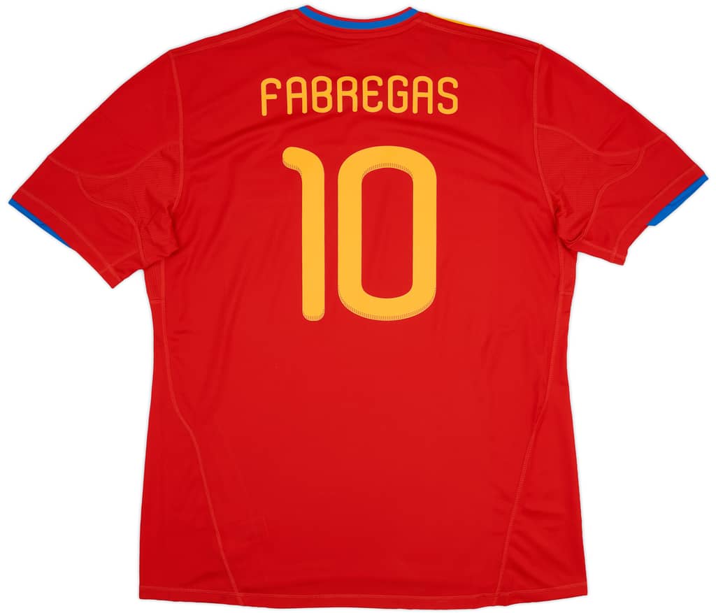2009-10 Spain Home Shirt Fabregas #10 (XXL)