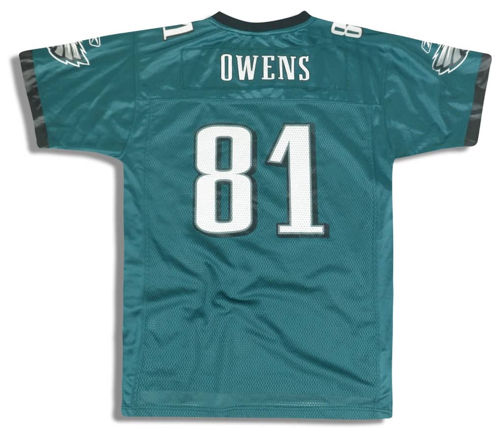 2005 Philadelphia Eagles Owens #81 Reebok On Field Jersey (Home) Y