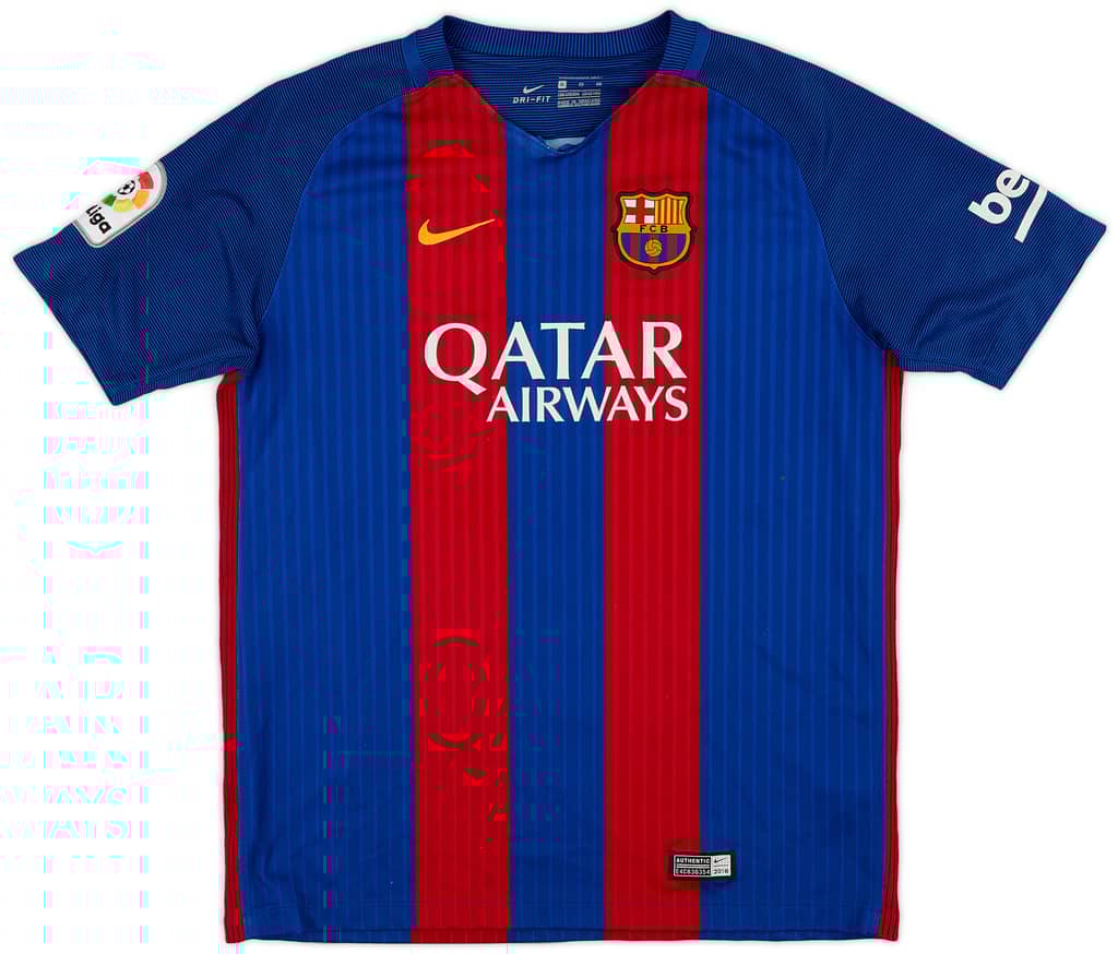 2016-17 Barcelona Home Shirt - 7/10 - (XL.Boys)