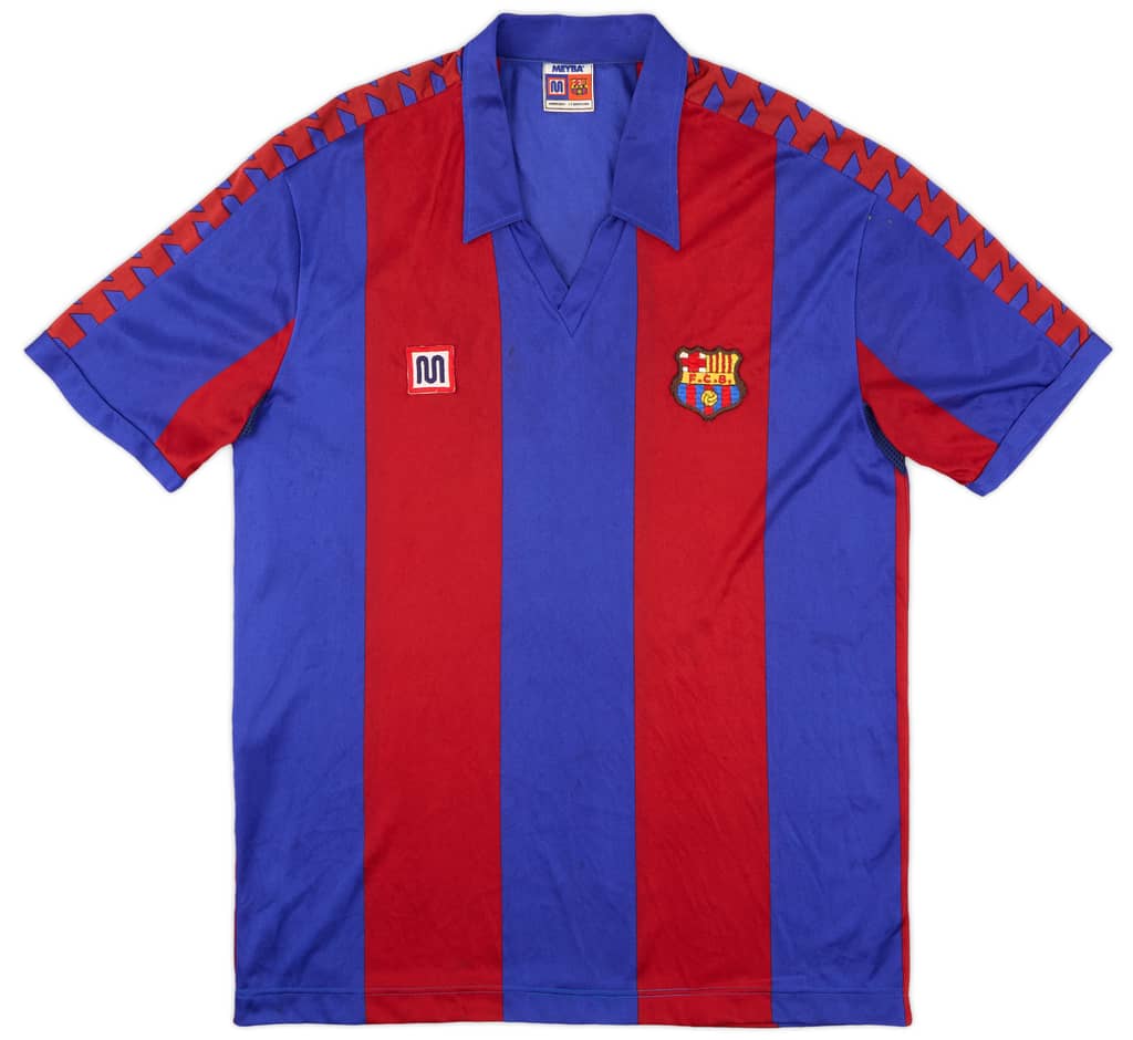 1984-89 Barcelona Home Shirt - 8/10 - (XL)