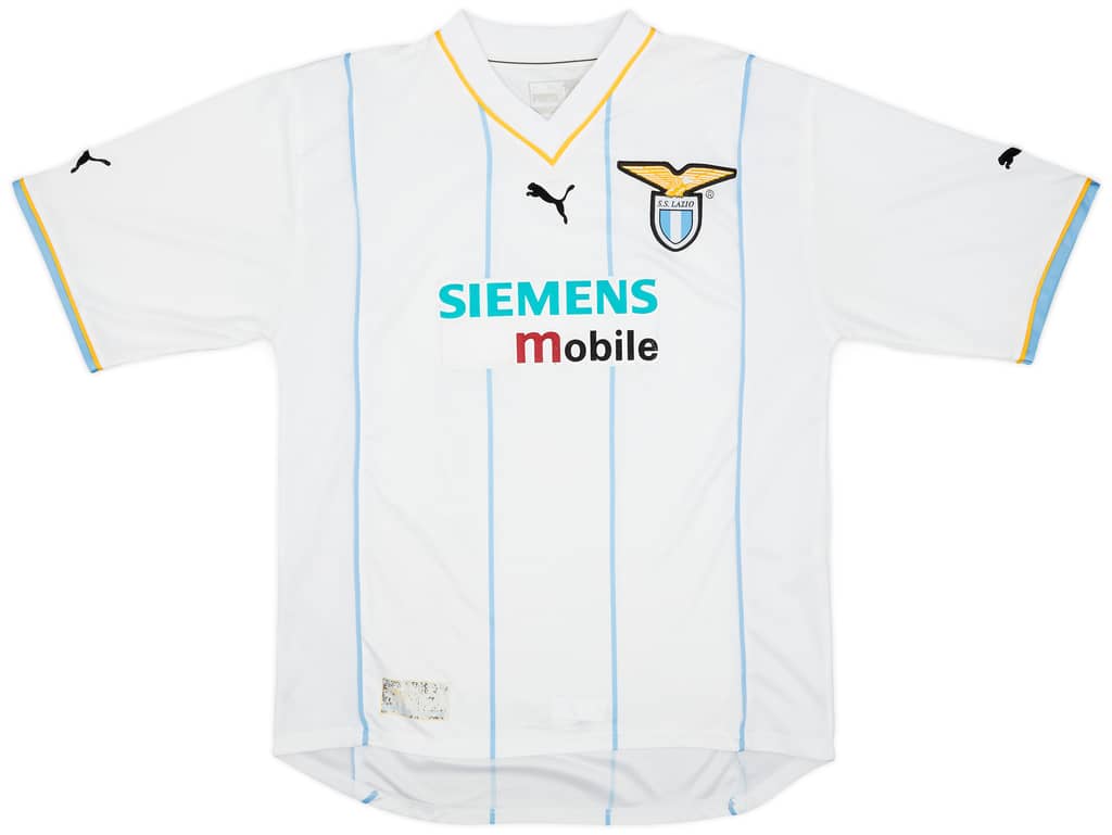2001-02 Lazio European Home Shirt Simeone #14 - 8/10 - (L)