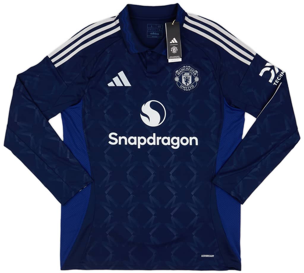 2024-25 Manchester United Away L/S Shirt Mainoo #37