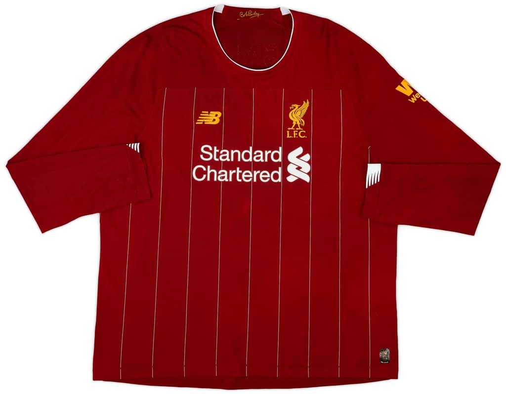 2019-20 Liverpool Home L/S Shirt M.Salah #11 - 9/10 - (XXL)
