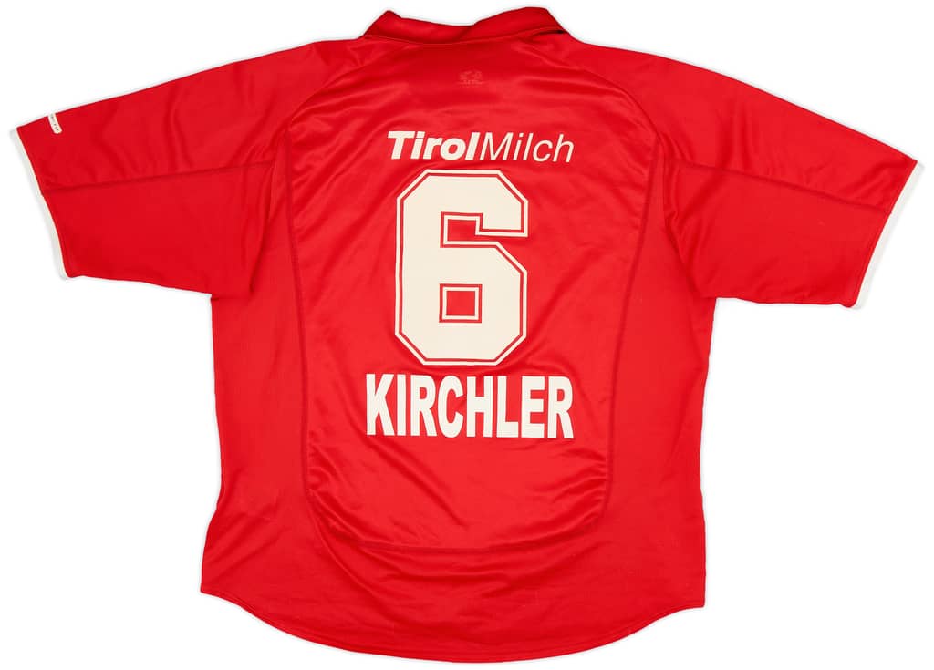 2001-02 Tirol Innsbruck Away Shirt Kirchler #6 - 7/10 - (L)