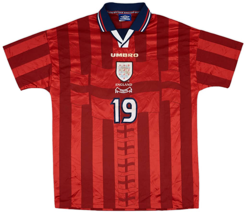 1997-99 England Youth Match Issue Away Shirt #19