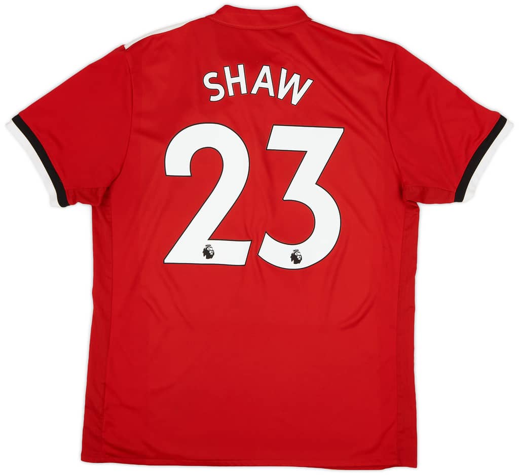 2017-18 Manchester United Home Shirt Shaw #23 - 6/10 - (L)