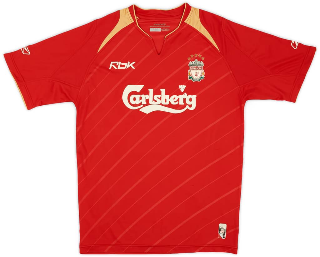 2005-06 Liverpool CL Home Shirt - 5/10 - (S)