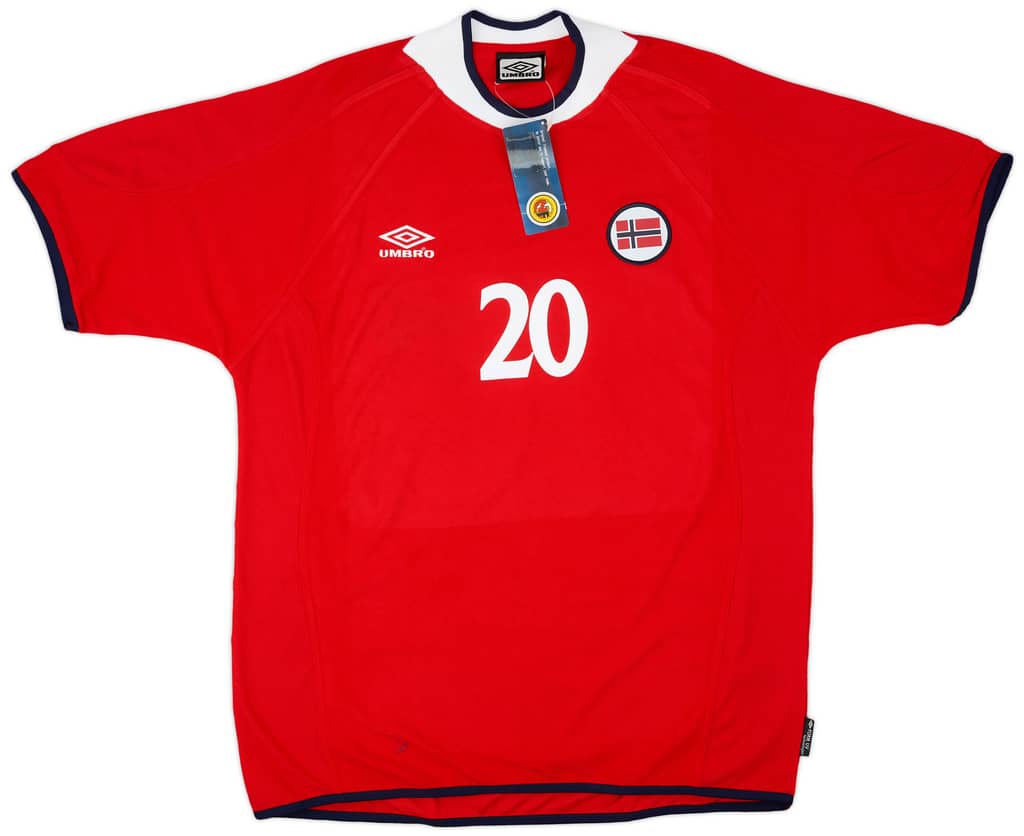2000-02 Norway Home Shirt Solskjaer #20 (XL)