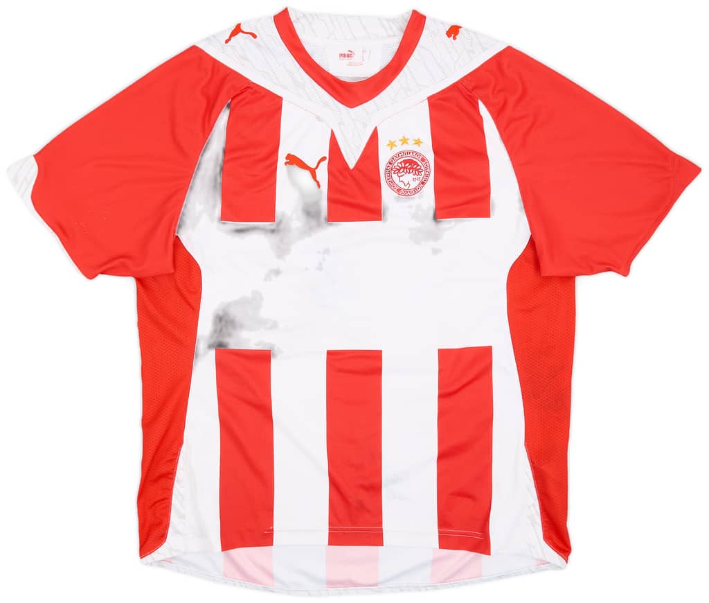 2009-10 Olympiakos Home Shirt - 4/10 - (L)