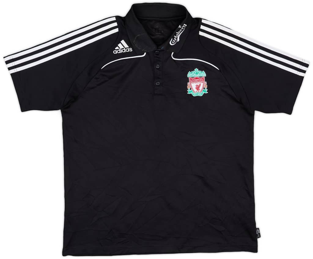 2008-09 Liverpool adidas Polo Shirt - 7/10 - (L)