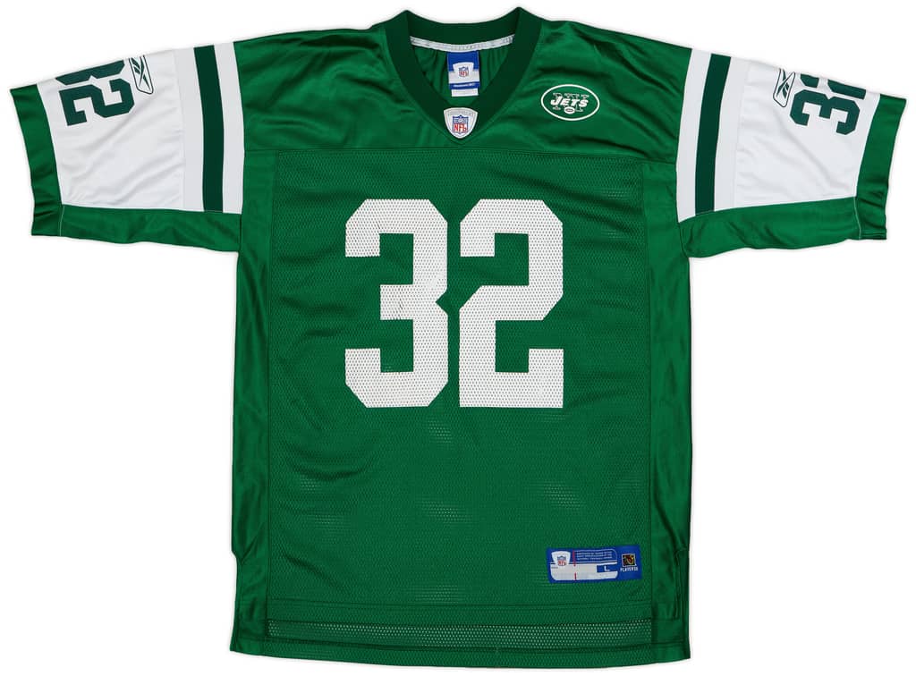 2006 New York Jets Barlow #32 Reebok On Field Home Jersey - 6/10 - (L)