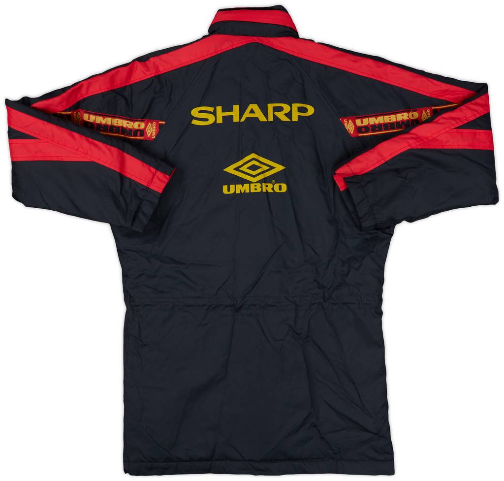 1994-95 Manchester United Umbro Padded Bench Coat - 9/10 - (L.Boys)