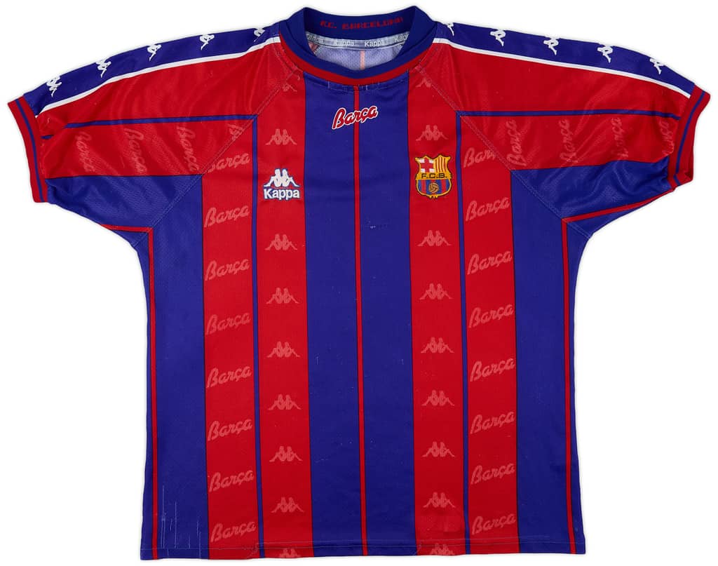 1997-98 Barcelona Home Shirt - 6/10 - (XL)