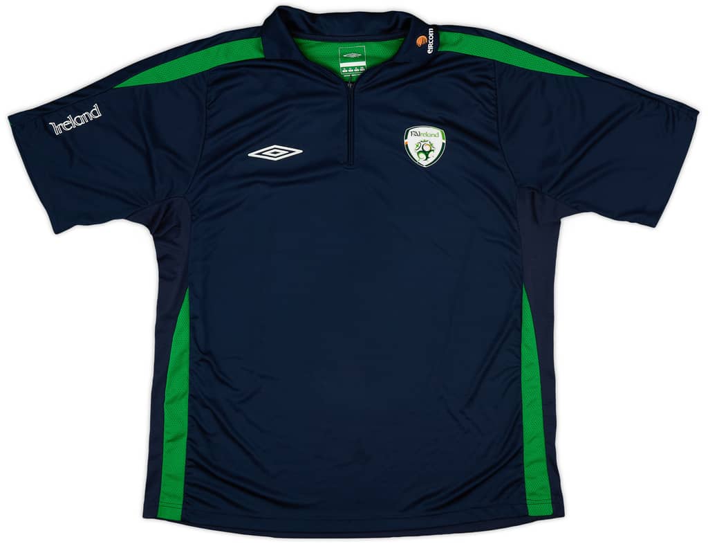 2007-08 Ireland Umbro 1/4 Zip Polo Shirt - 8/10 - (XL)