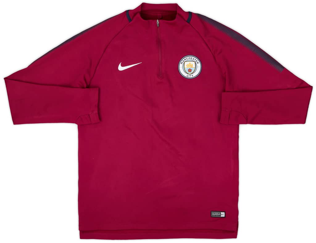 2018-19 Manchester City Nike 1/4 Zip Drill Top - 6/10 - (M)