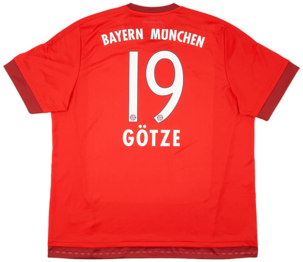 2015-16 Bayern Munich Home Shirt Gotze #19 - 9/10 - (XXL)